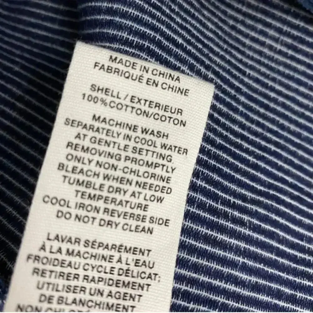 Avec Les Fille Corduroy Shacket Size Medium Blue NWT‎